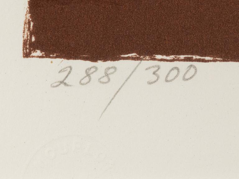 Lennart Jirlow, färglitografi, signerad 288/300.