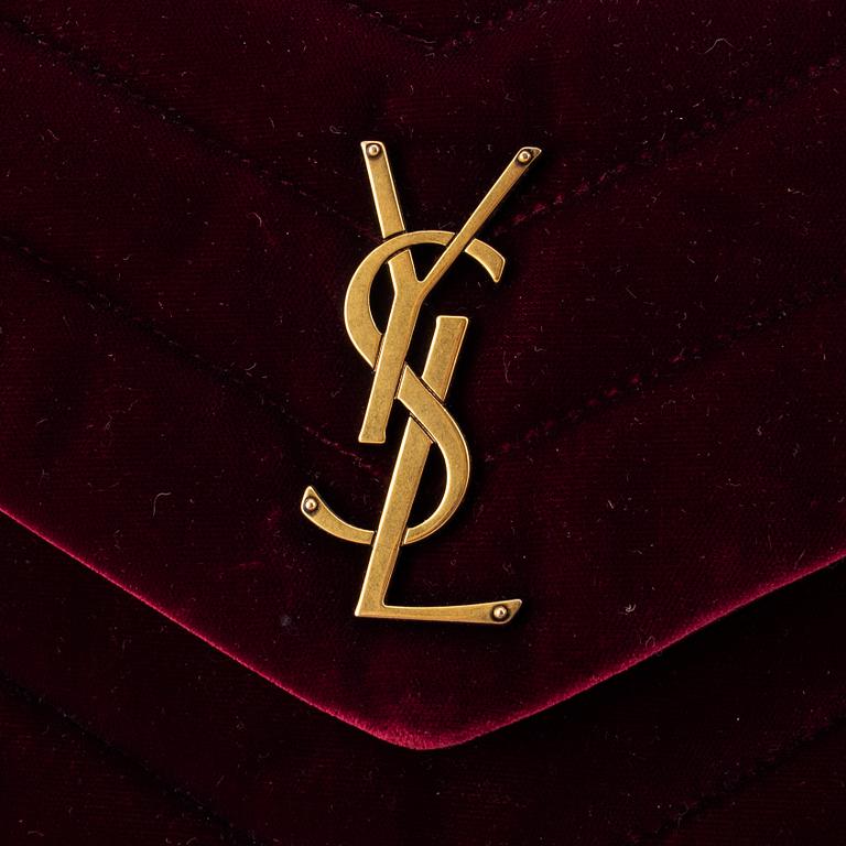 Yves Saint Laurent, a 'LouLou' velvet bag.