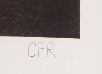 Carl Fredrik Reuterswärd, koppargrafik, 1990, signerad 30/30.