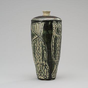 An Anders Bruno Liljefors stoneware vase, Gustavsberg Studio 1950's.