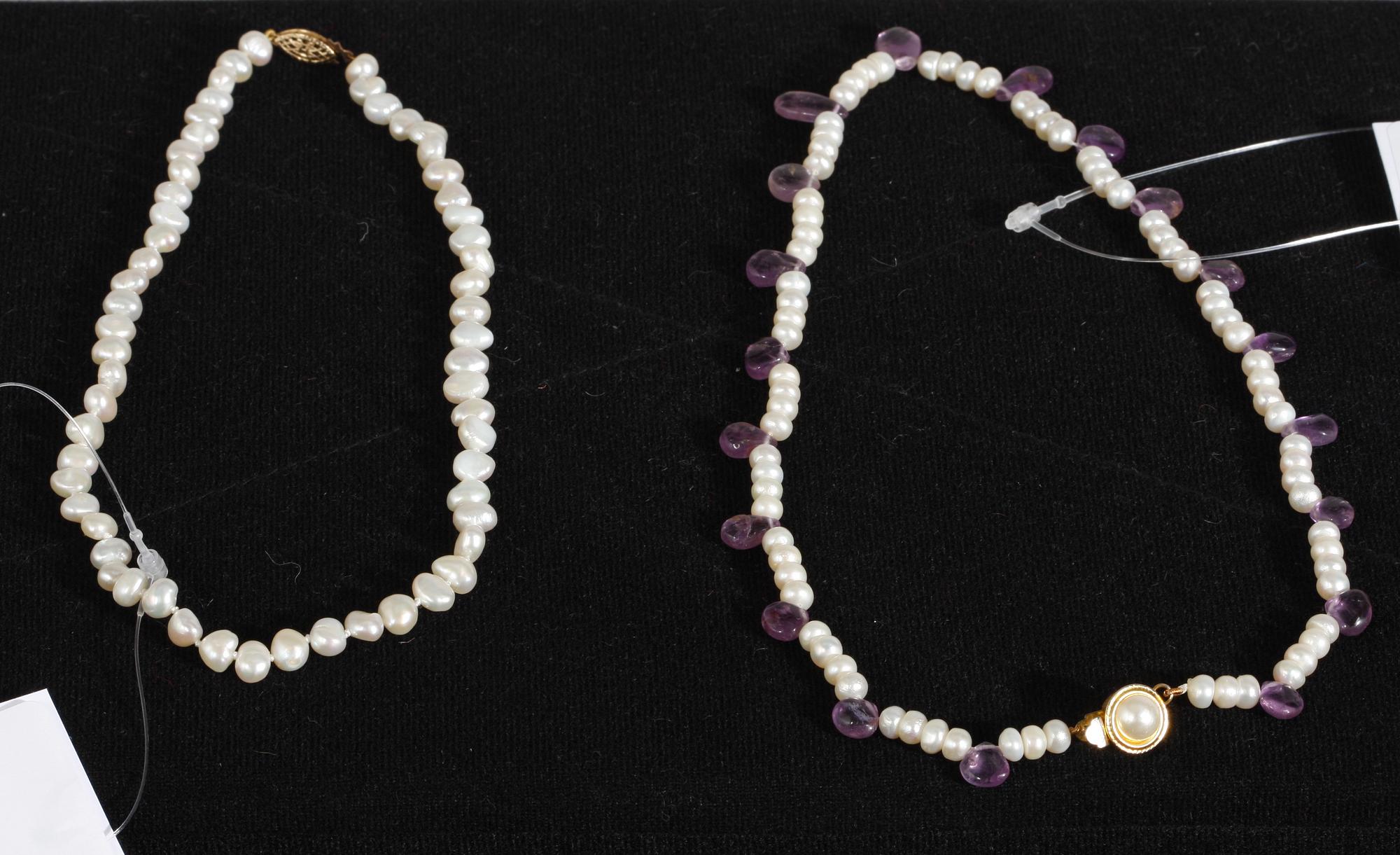 PÄRLCOLLIER, 2 st.
