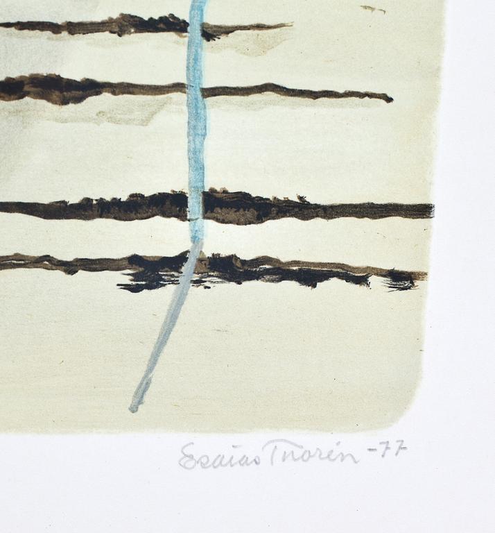 ESAIAS THORÉN, färglitografi, signerad, daterad -77 och numrerad 78/360.
