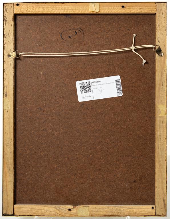 Egyptisk papyrus målning med Allahs alla 99 namn,