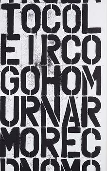 Christopher Wool and Felix Gonzalez-Torres, "Untitled (The Show is Over)".