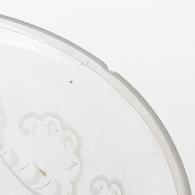 Simon Gate, skål, "Molnet", Orrefors,