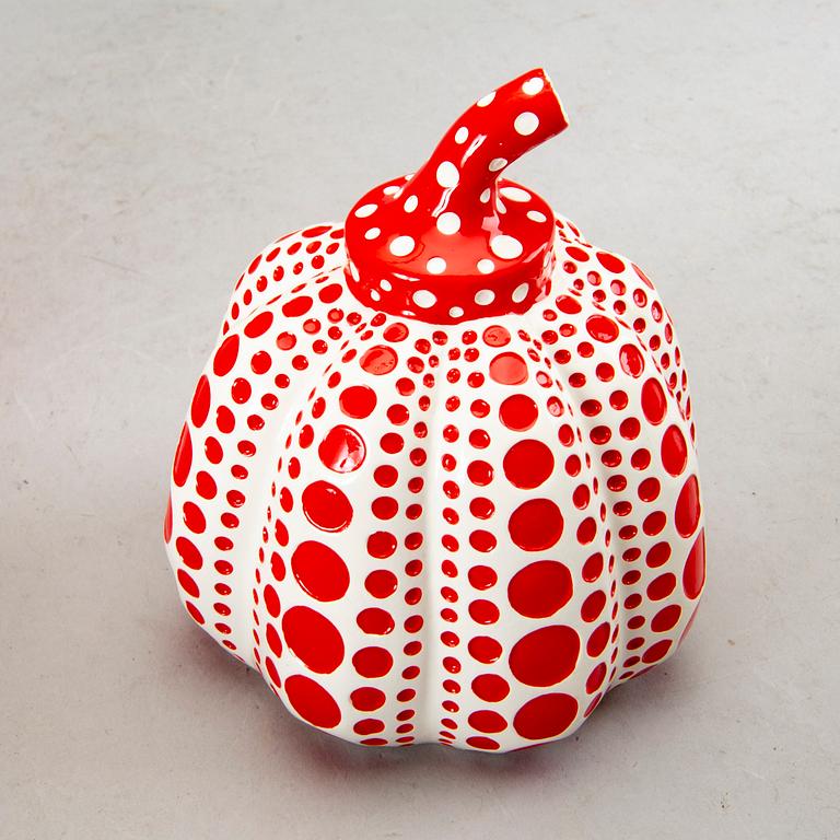 YAYOI KUSAMA, efter, objekt/multipel,"Pumpkin", utgiven av Benesse Holdings Inc., Naoshima, Japan, 2013.