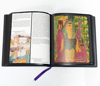 Friedensreich Hundertwasser, Books, 2 vols, 9790/10000, with accompanying colour etching, stamped signature and numbered 1004/2000. Taschen, 2000, Cologne.