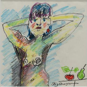 Stig "Slas" Claesson, Model study with still life.