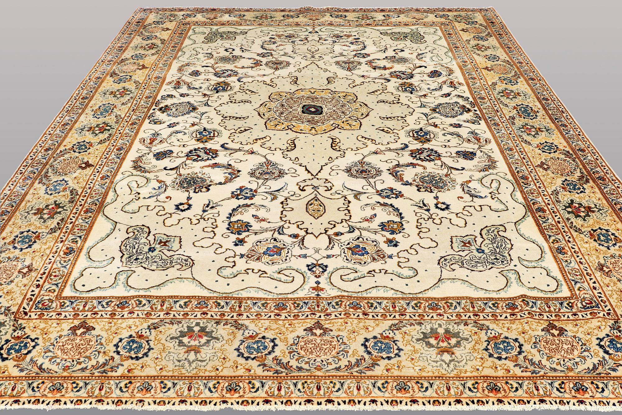 A carpet, Old Royal keshan, ca 395x275 cm.