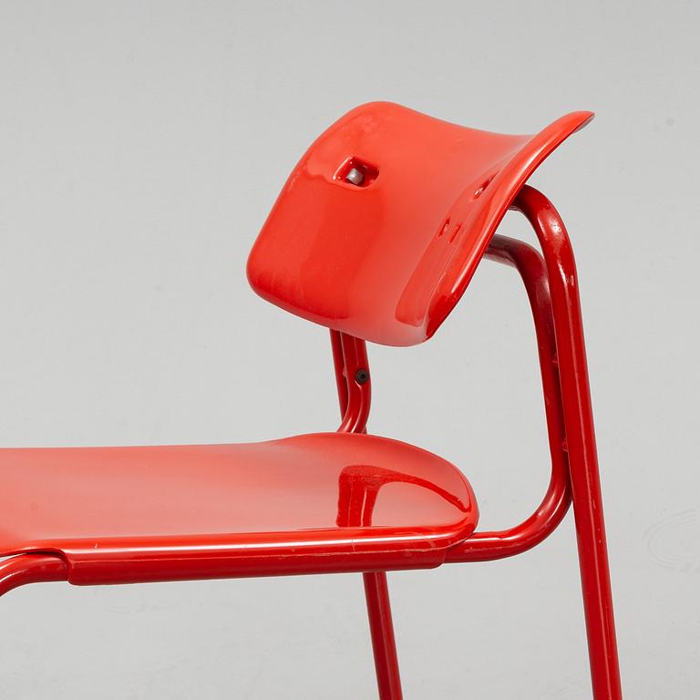 Six 'Folke' chairs by Niels Gammelgaard/ Box 25 Arkitekter, IKEA, 1970's.