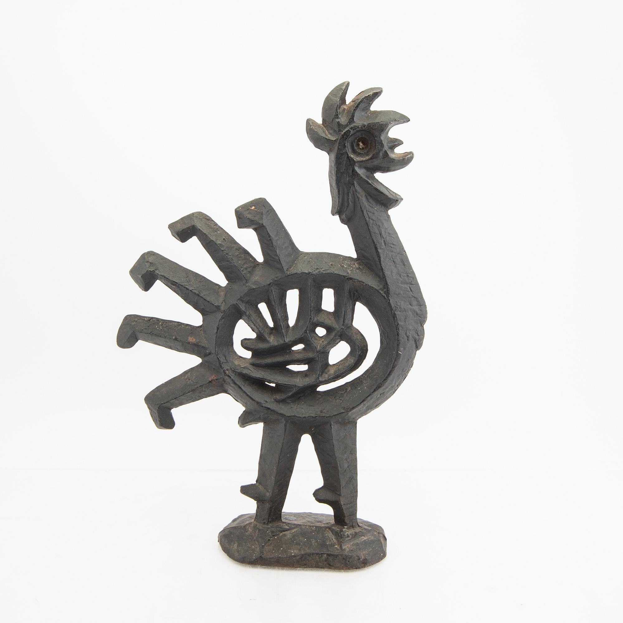 Olle Hermansson, skulptur signerad Husqvarna.