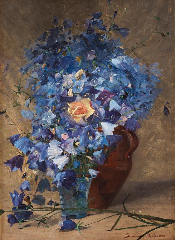 Severin Nilson, Still life with flowers.