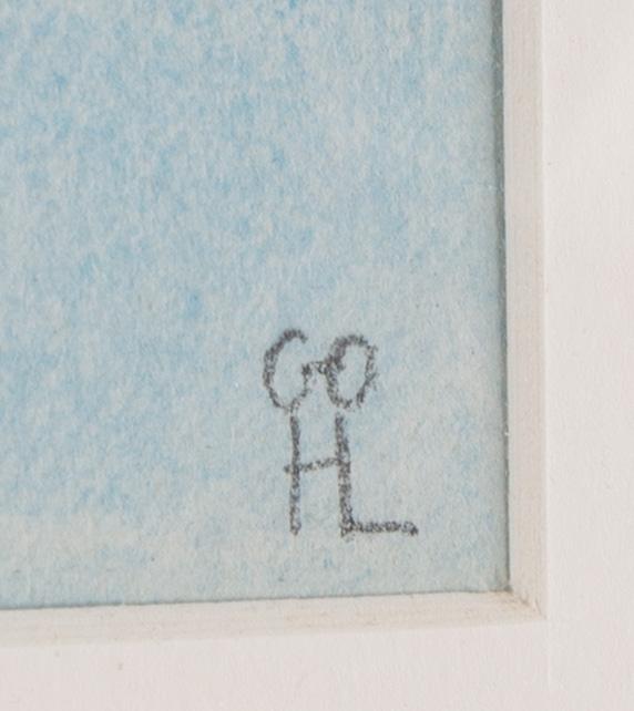 Hilding Linnqvist, watercolour, signed.