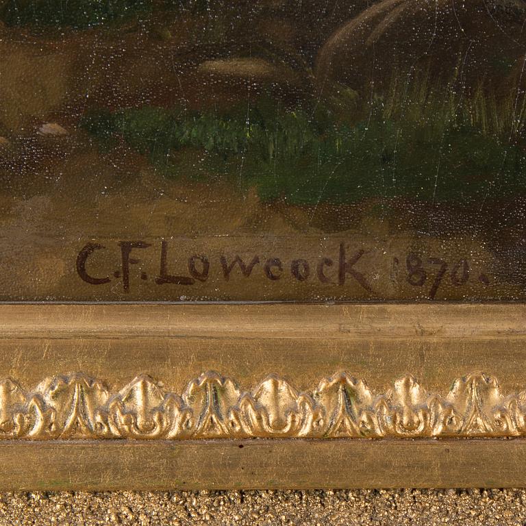 CHARLES FREDERICK LOWCOCK,  tillskriven, olja på duk, signerad CF Lowcock, daterad 1870.