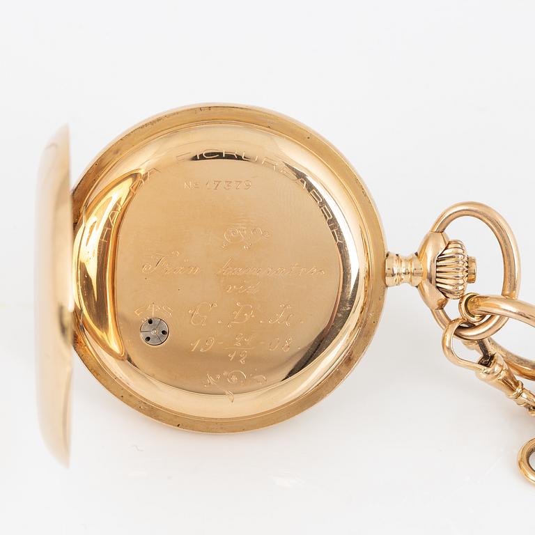 Halda Fickurfabrik, pocket watch, hunter, 52 mm.