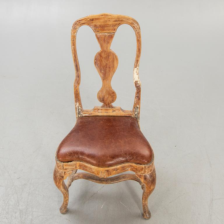 Stol rokoko 1700-talets mitt.