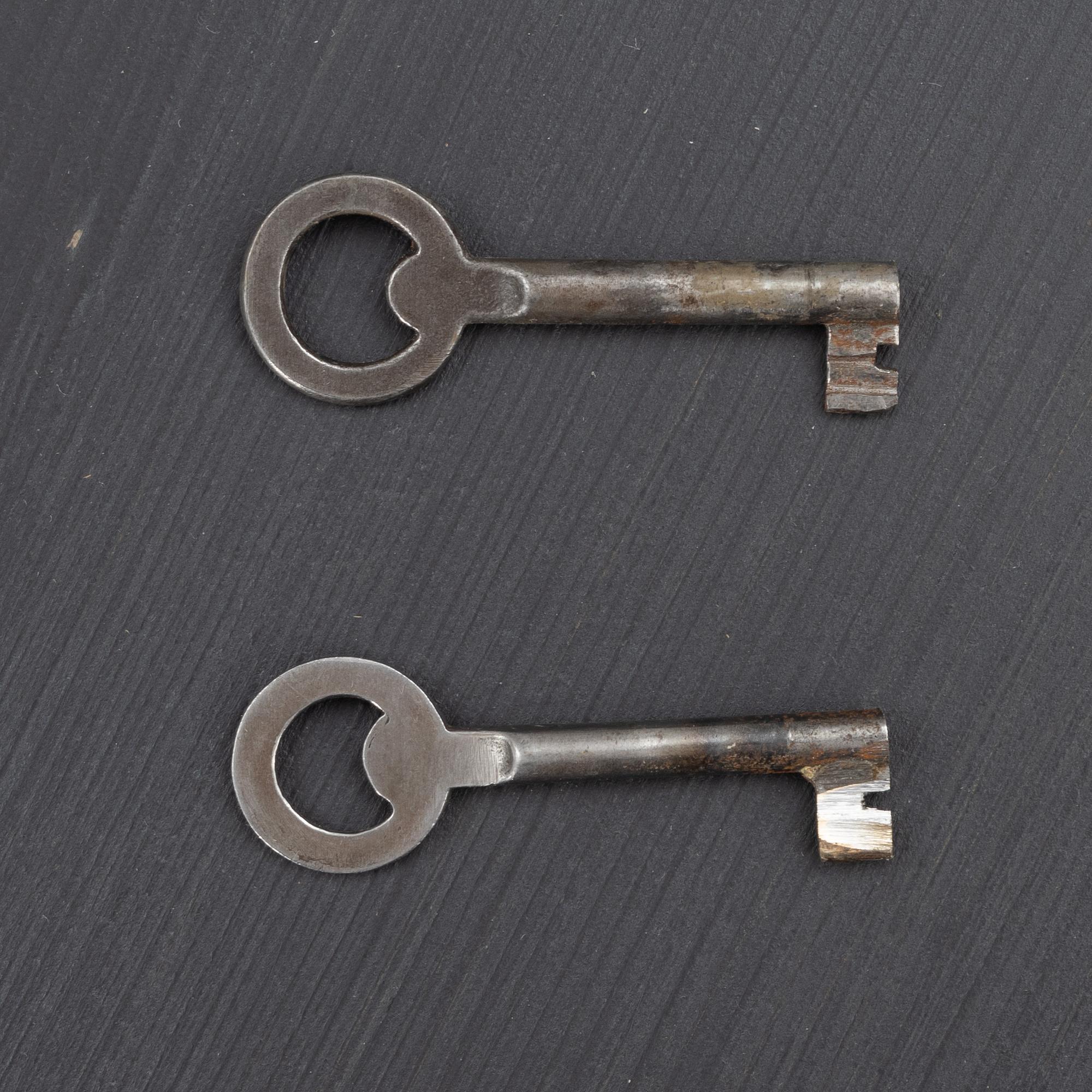 A pair of bedside tables, early 20th Century.