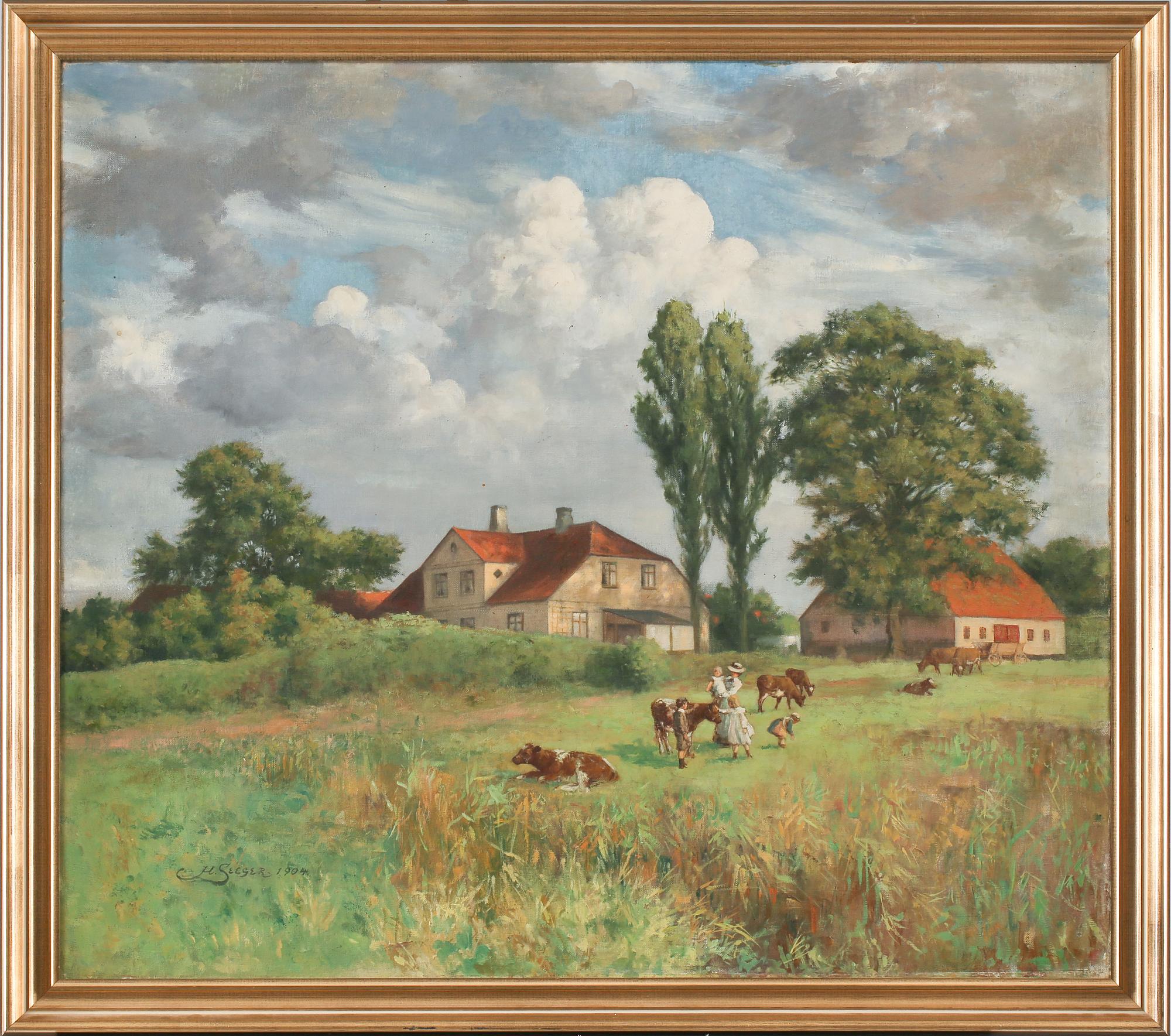 HERMANN SEEGER, olja på duk, signerad och daterad 1904.