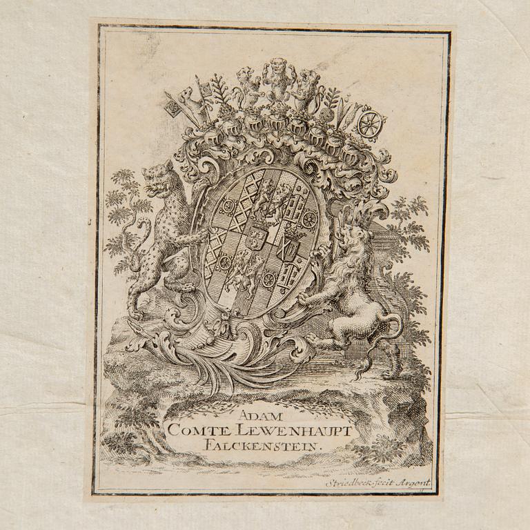 Provenance: Adam Lewenhaupt Falckenstein.
