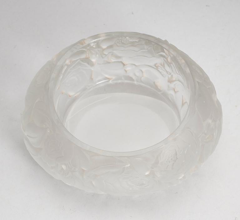 SKÅL, glas, Lalique, Frankrike, 1900-talets första hälft.