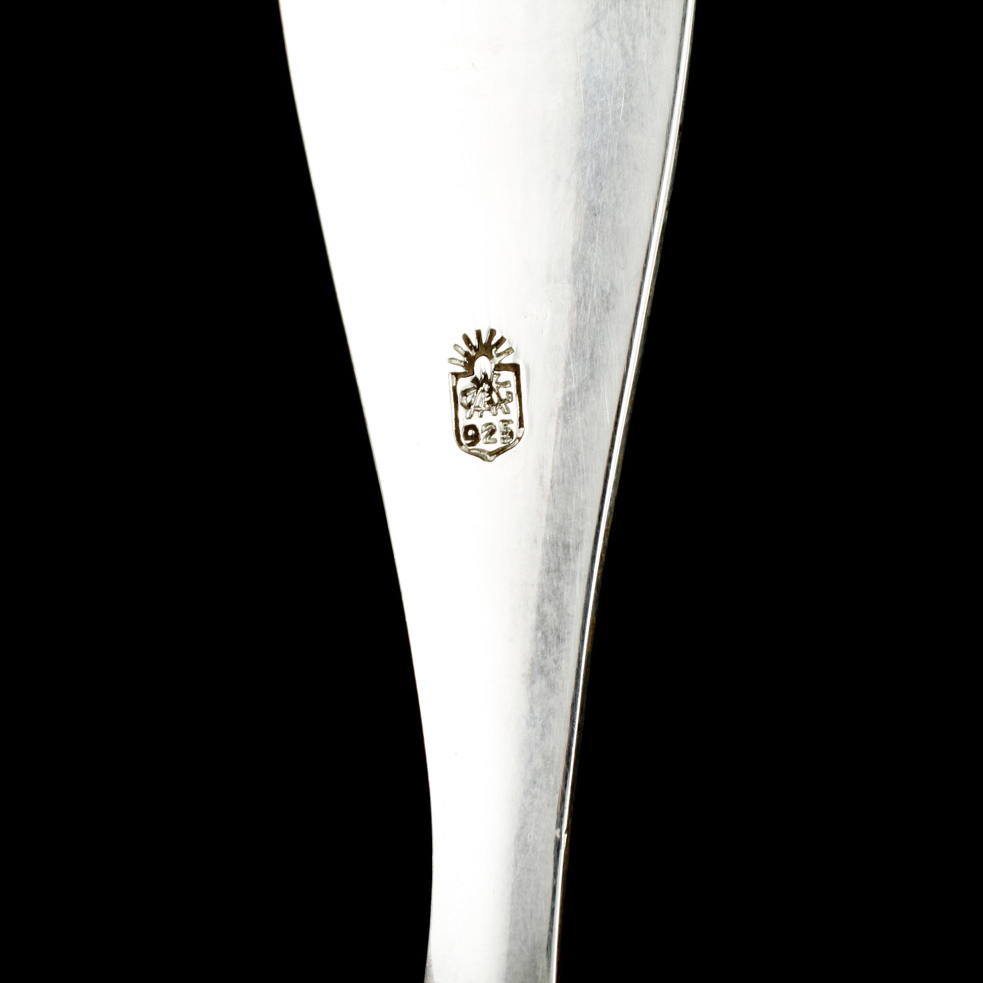 JULSKEDAR, 6 st, silver, Island, 1967-1972. Vikt 190 g.