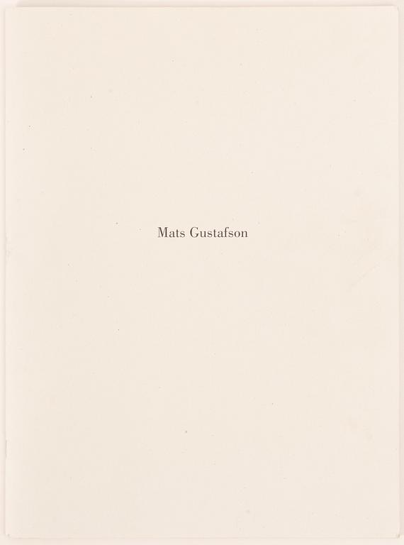 Mats Gustafson, "Watercolours", häfte utgivet av Galerie Bartsch & Chariau, München, 1993. Numrerad 293/600.