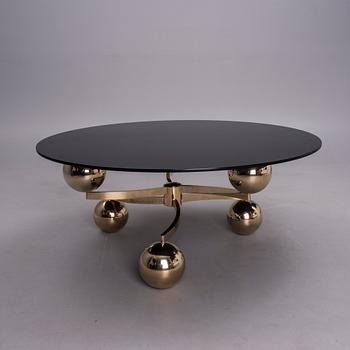 BORD, glas och mässing, "Sputnik Coffee Table", 1900-talets senare hälft.