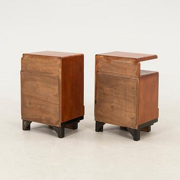 Bedside Tables, a Pair, Art Deco, First Half of the 20th Century.