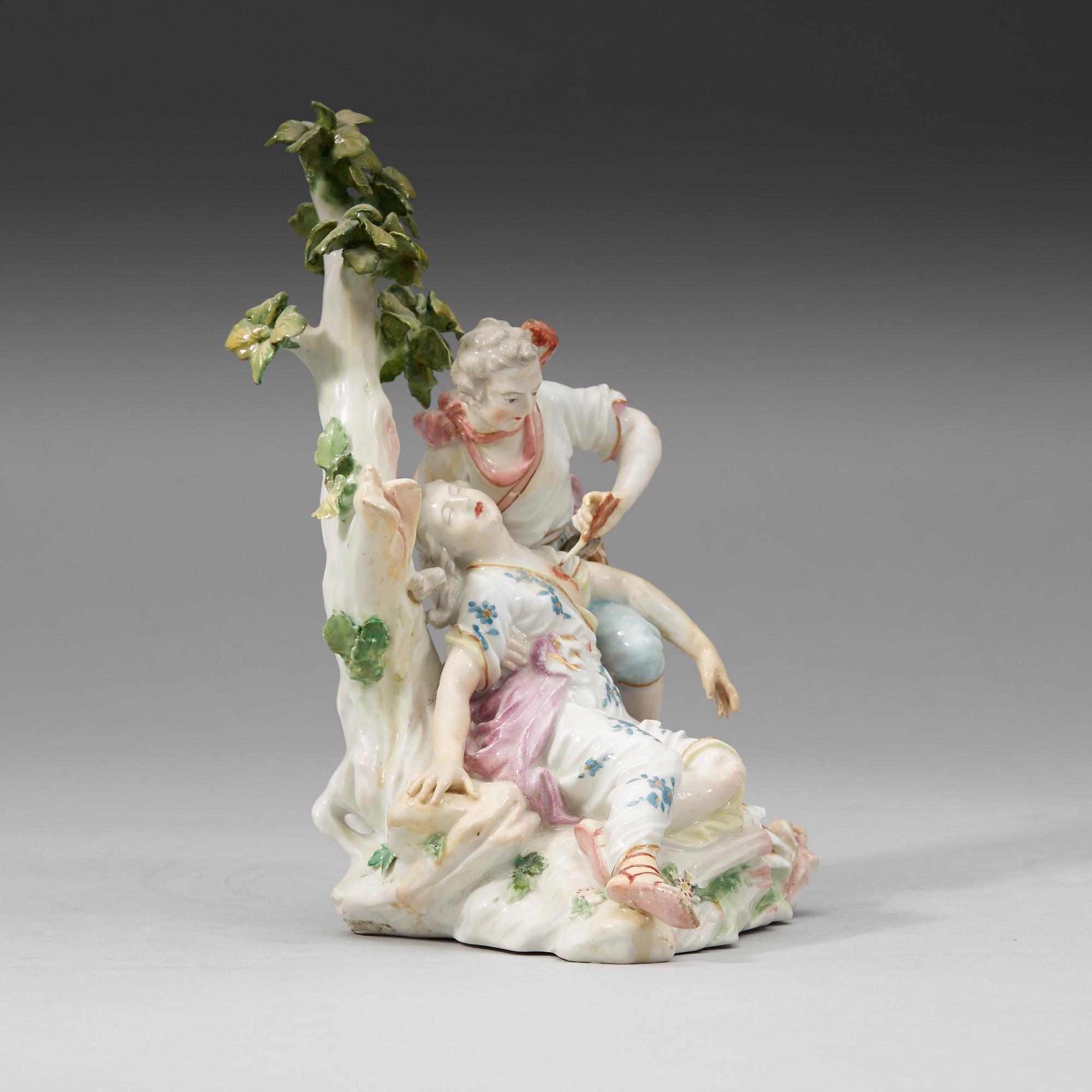 FIGURIN, porslin. Derby, 1770-75.