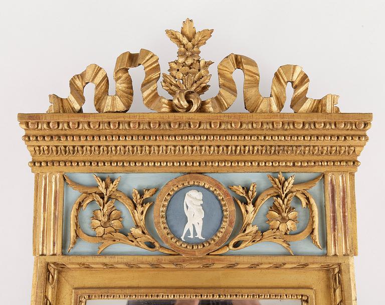 SPEGEL, sengustaviansk, omkring år 1800.