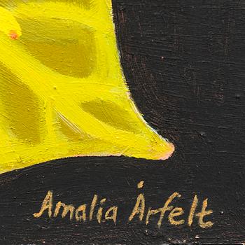 Amalia Årfelt, Flower motif with butterfly.