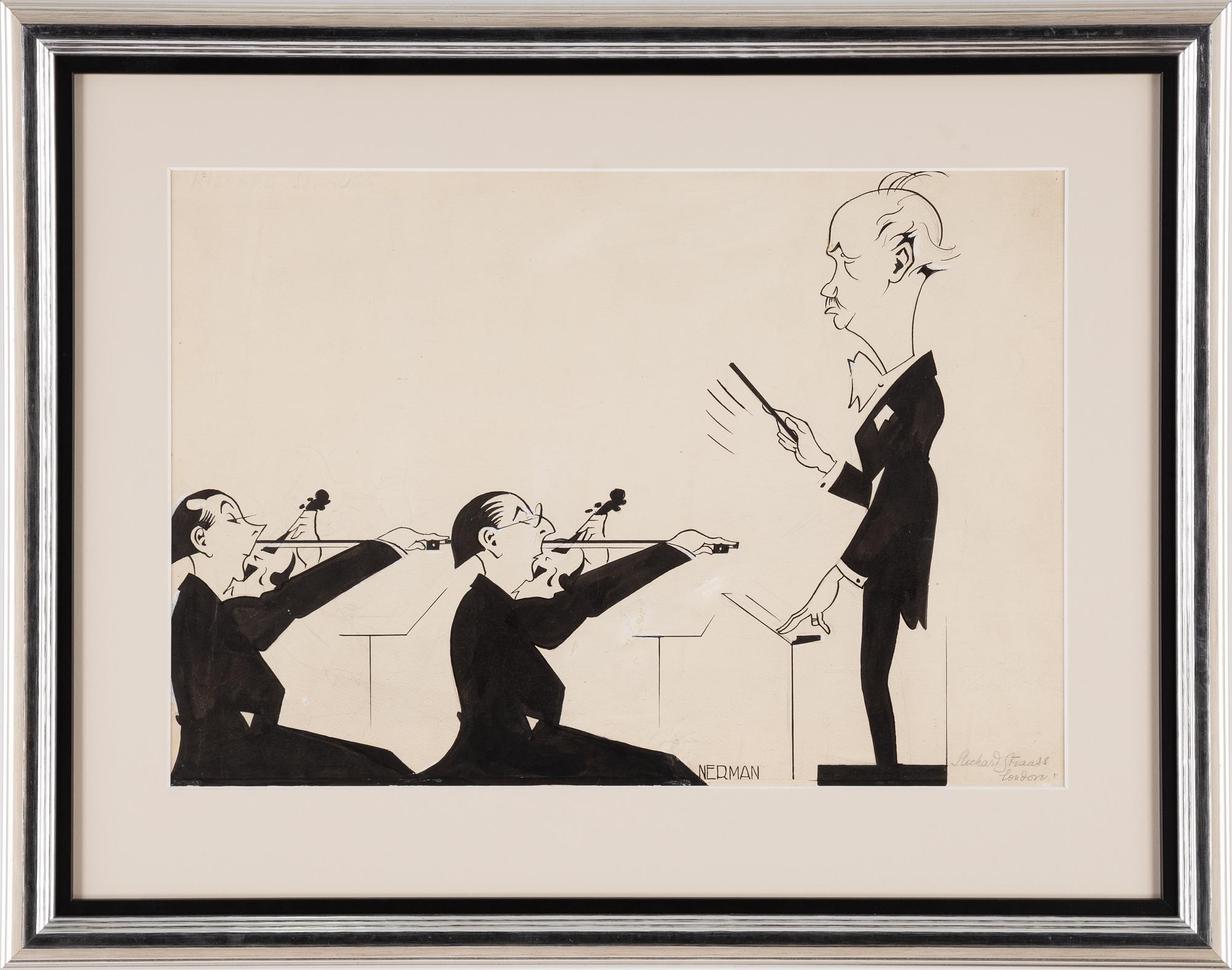 Einar Nerman, ink on paper, signed.