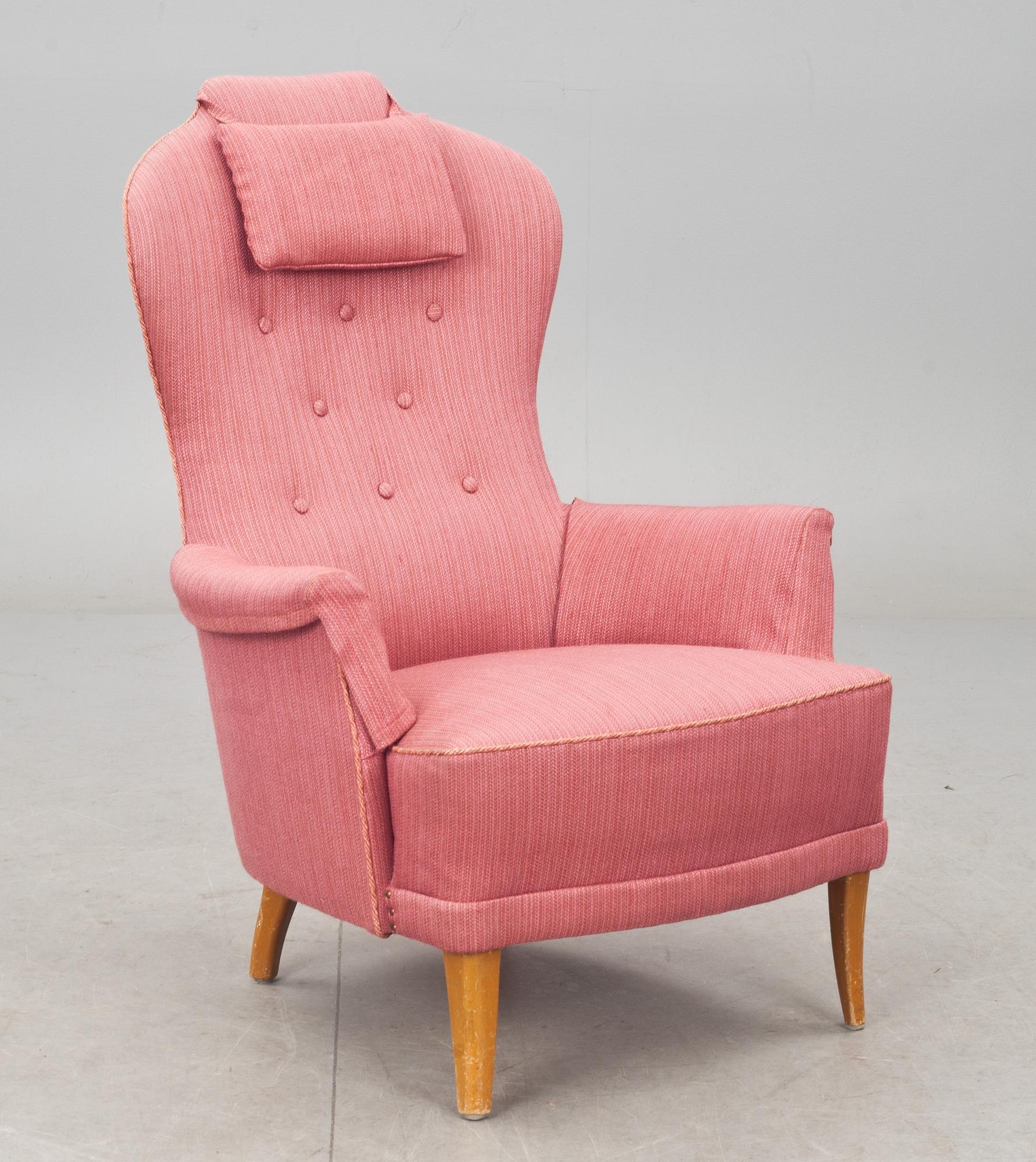 FÅTÖLJ, "Farmor", Carl Malmsten.