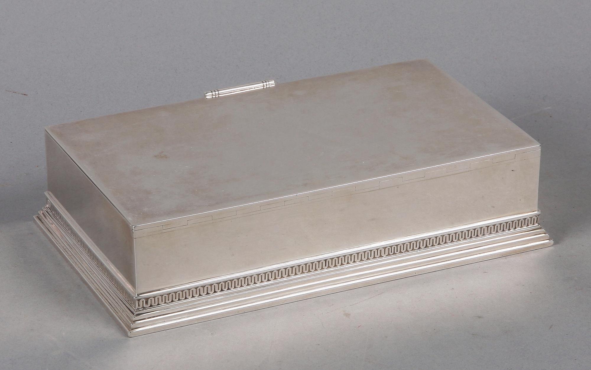 CIGARRSKRIN, silver, Atelier Borgila Stockholm 1934.