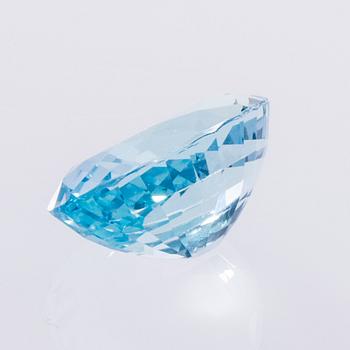 AKVAMARIN, oval fasettslipad 12,75 ct.