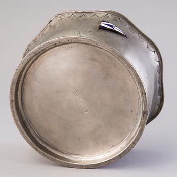 FIRMA SVENSKT TENN, A tin bowl with lid, Sweden 1920's.