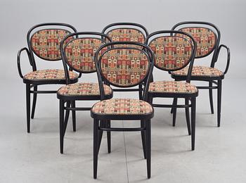 KARMSTOLAR och STOLAR, 2+4 st, Thonet, 1980-tal.