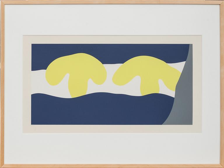 JEAN (HANS) ARP, färgserigrafi, signerad med fingeravtryck och numrerad 133/135.