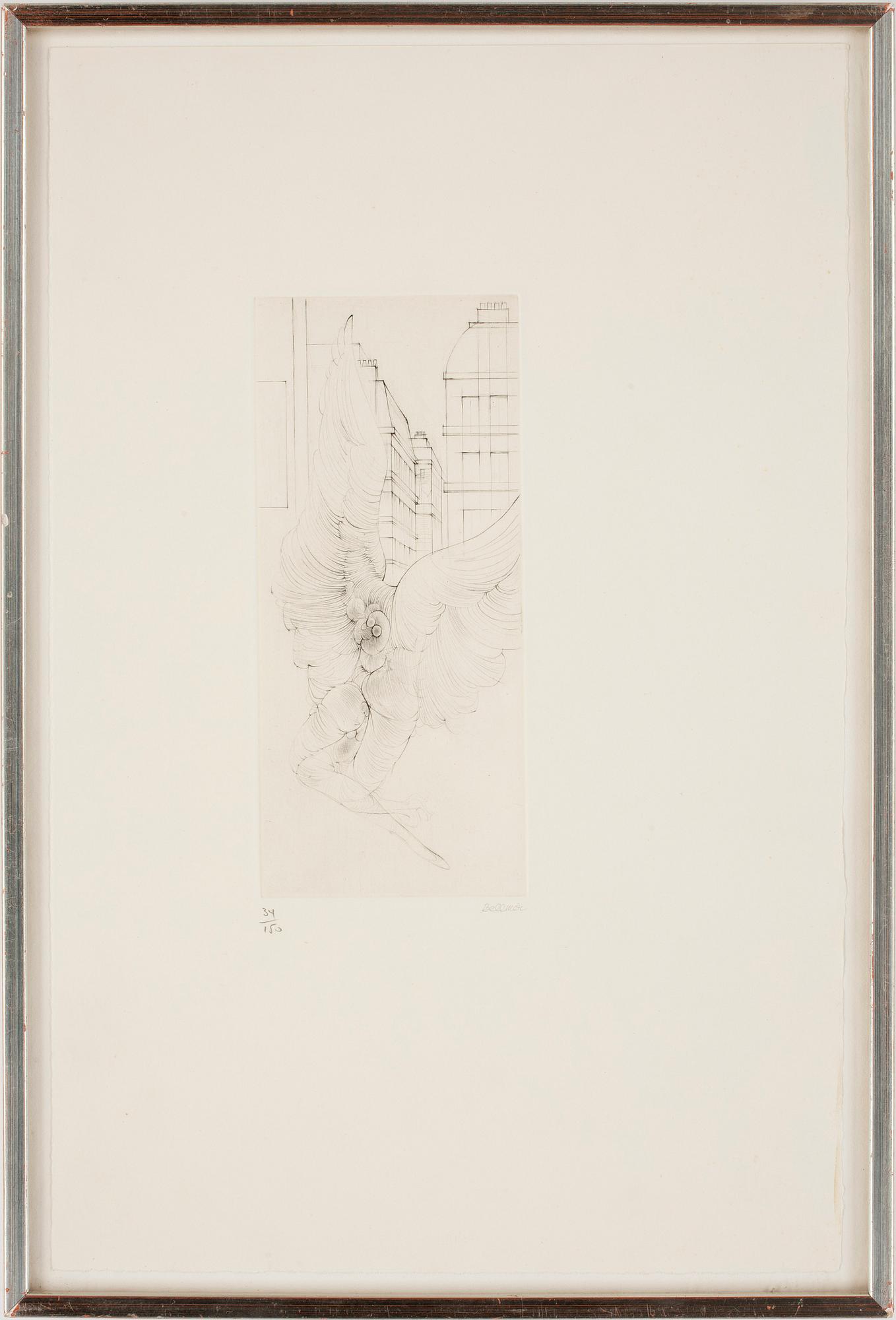 HANS BELLMER, etsning, sign och numr 34/150.
