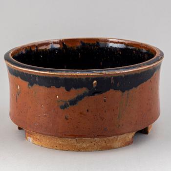 MARIANNE WESTMAN, a stoneware jardiniere, Rörstrand, Sweden.