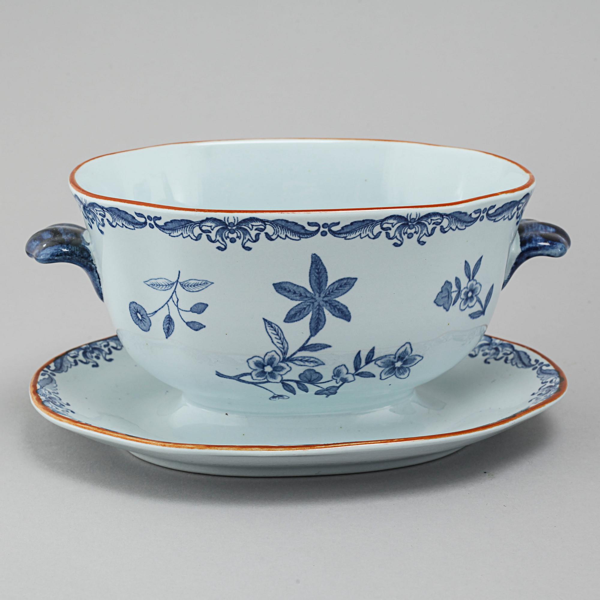 24 pieces of "Ostindia" table ware in earthenware, Rörstrand, 20th century.
