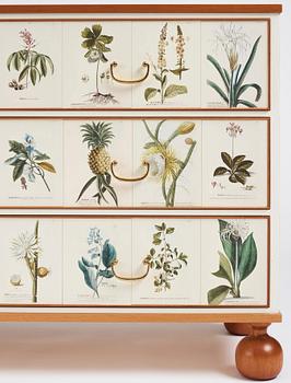 Josef Frank, a mahogany chest of drawers 'Florabyrå Linné', Svenskt Tenn, Sweden 2007, model 1050, jubilee ed. 43/50.