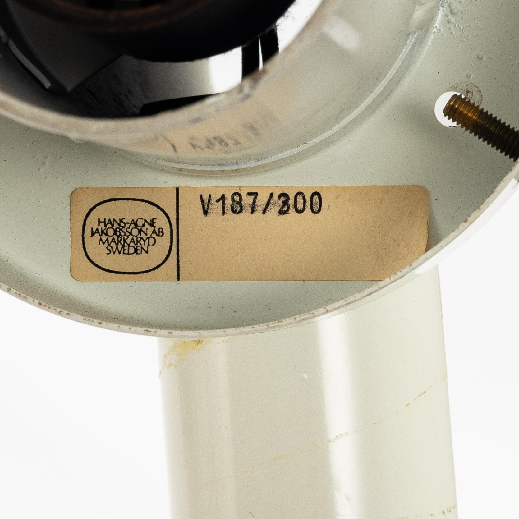 Hans-Agne Jakobsson, a set of four wall lamps, model V187/300, Markaryd.