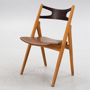 Hans J. Wegner, stol, modell "CH-29"/"Savbukkestolen", Carl Hansen & söner, 1900-talets mitt.