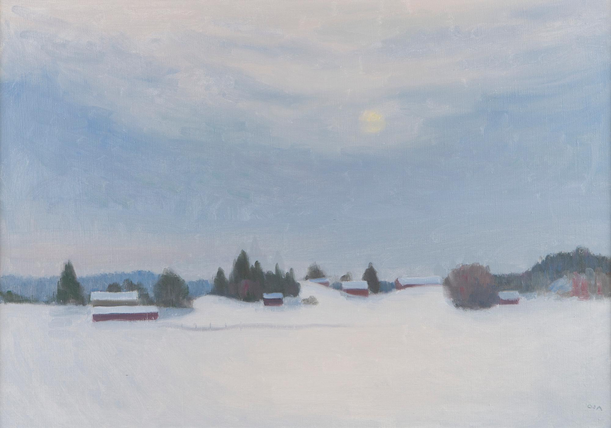 Onni Oja, Vinterig by (Borgnäs).