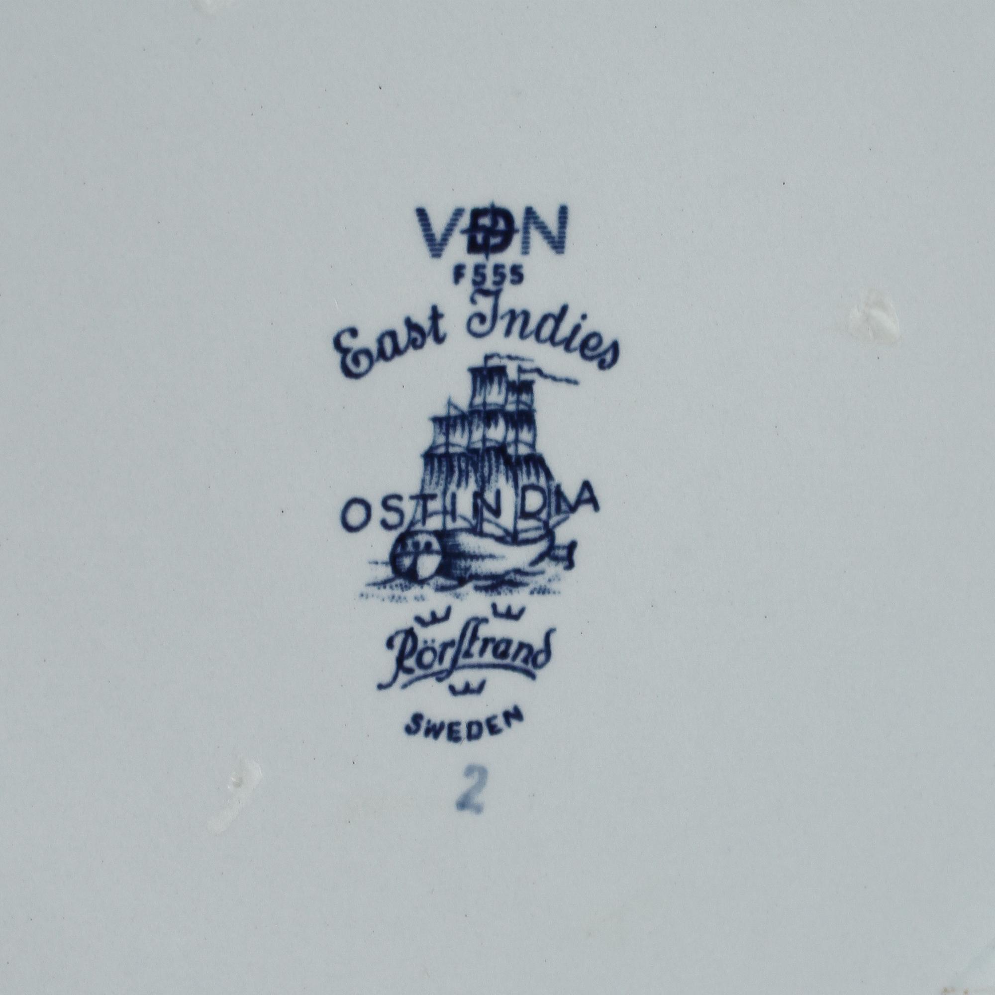 YTTERFODER, porslin, "Ostindia", Rörstrand, 1980/90-tal.