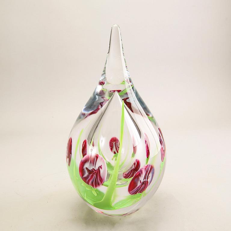 Elna Melusine Jolom, a signed glass sculpture Österlens Glashytta.