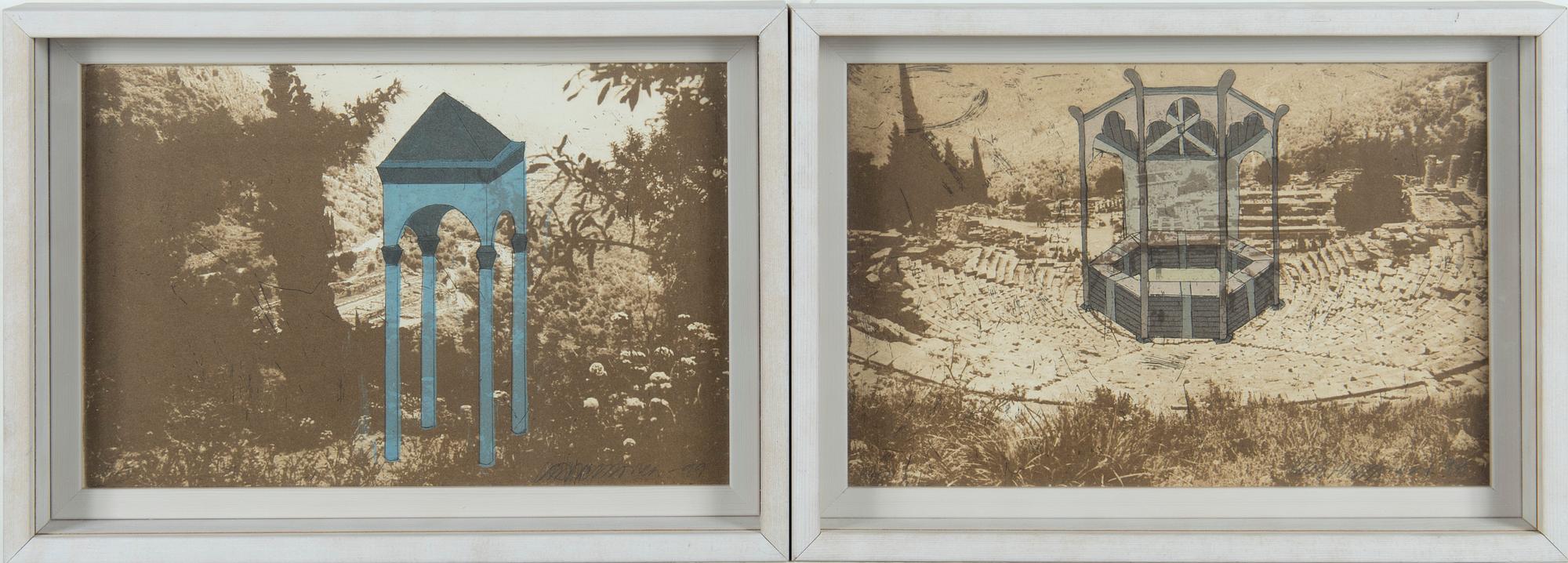 Kirsi Neuvonen, "Afrodites lusthus" och "Lusthus av oraklet i Delfi".