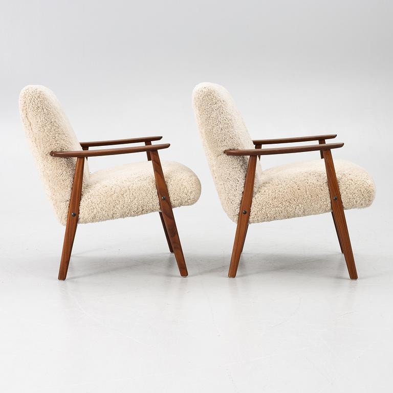 A pair of armchairs, second half of the 20th century.