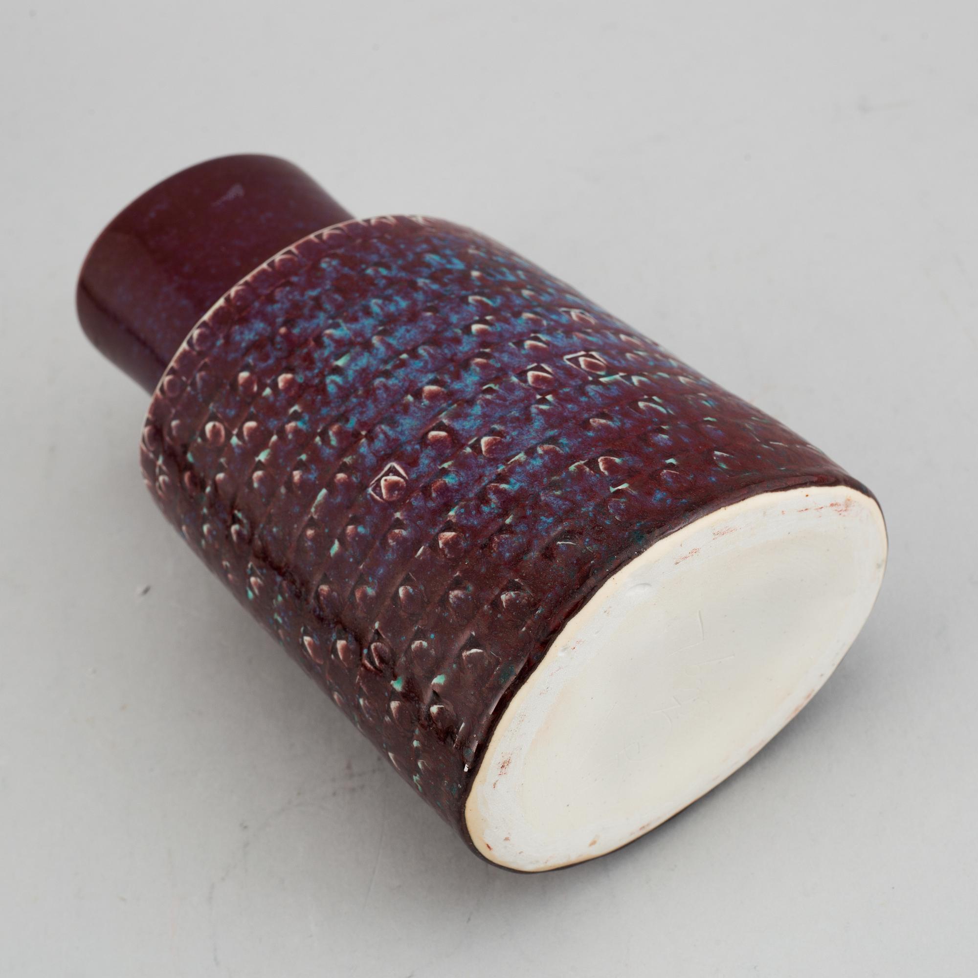 Stig Lindberg, a stoneware vase, Gustavsberg Studio.